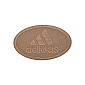 Термоаплікація Adidas, 6,5х4 см, Бежева, 1 шт (APL-031701)