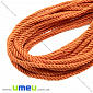 Полиэстеровый шнур крученый, Оранжевый, 4 мм, 1 м (LEN-018930)